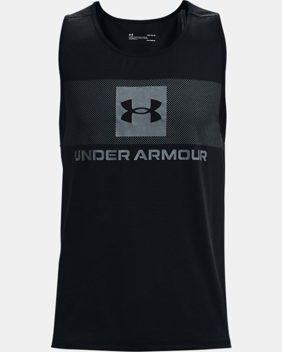 Men's UA Tech™ Graphic Tank in Black image number 4